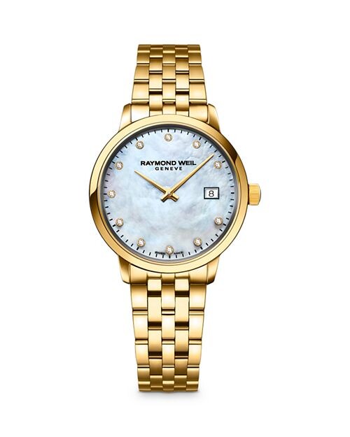 

Токката Перламутр &; Часы с бриллиантами, 29 мм Raymond Weil, цвет White