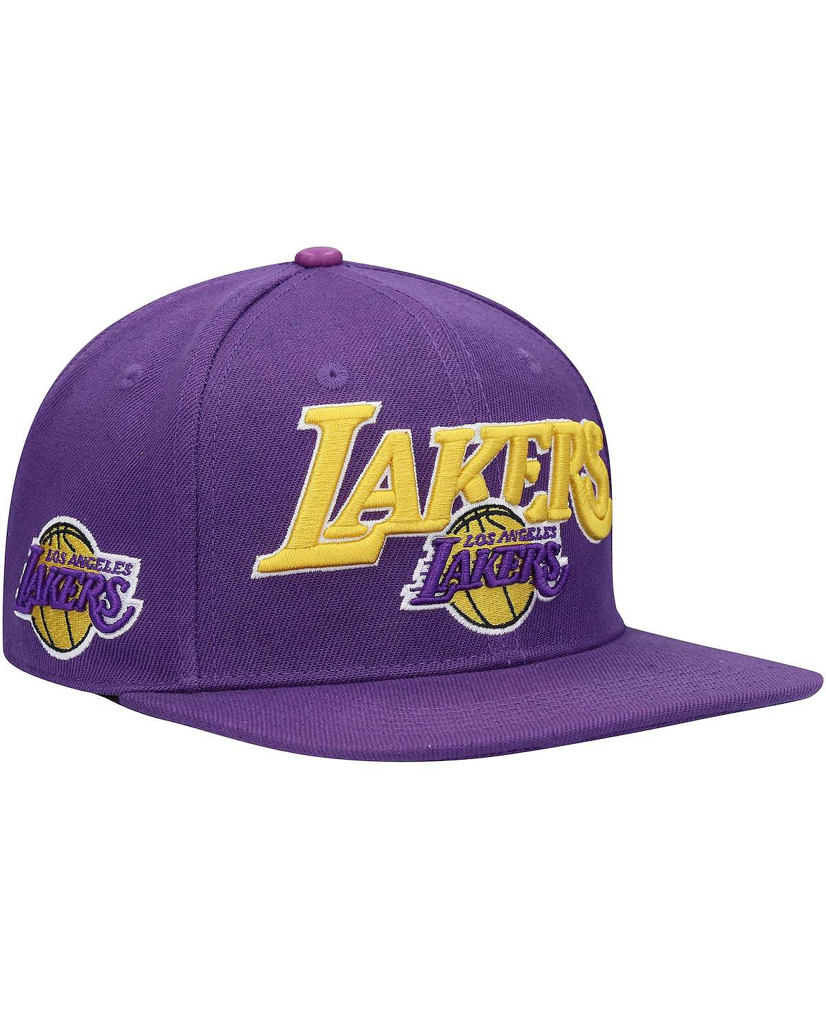 Мужская фиолетовая кепка Snapback с логотипом Los Angeles Lakers Wordmark Pro Standard