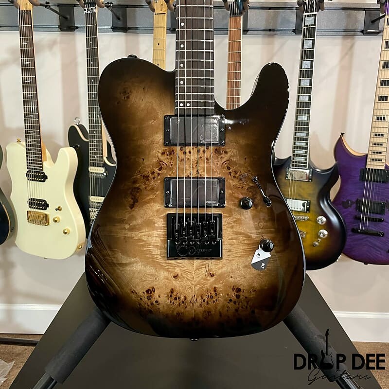

Электрогитара ESP LTD TE-1000 Evertune Electric Guitar-Black Natural Burst