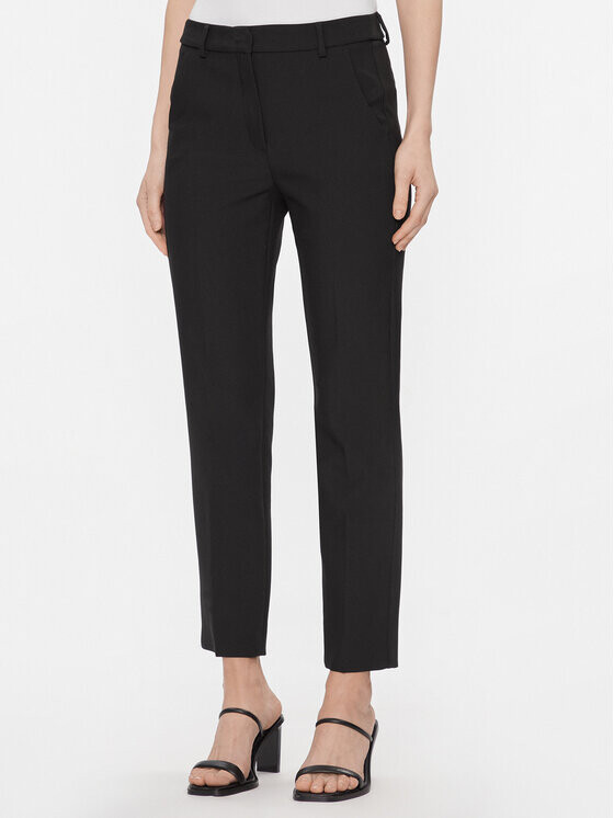 

Тканевые брюки узкого кроя Weekend Max Mara, черный