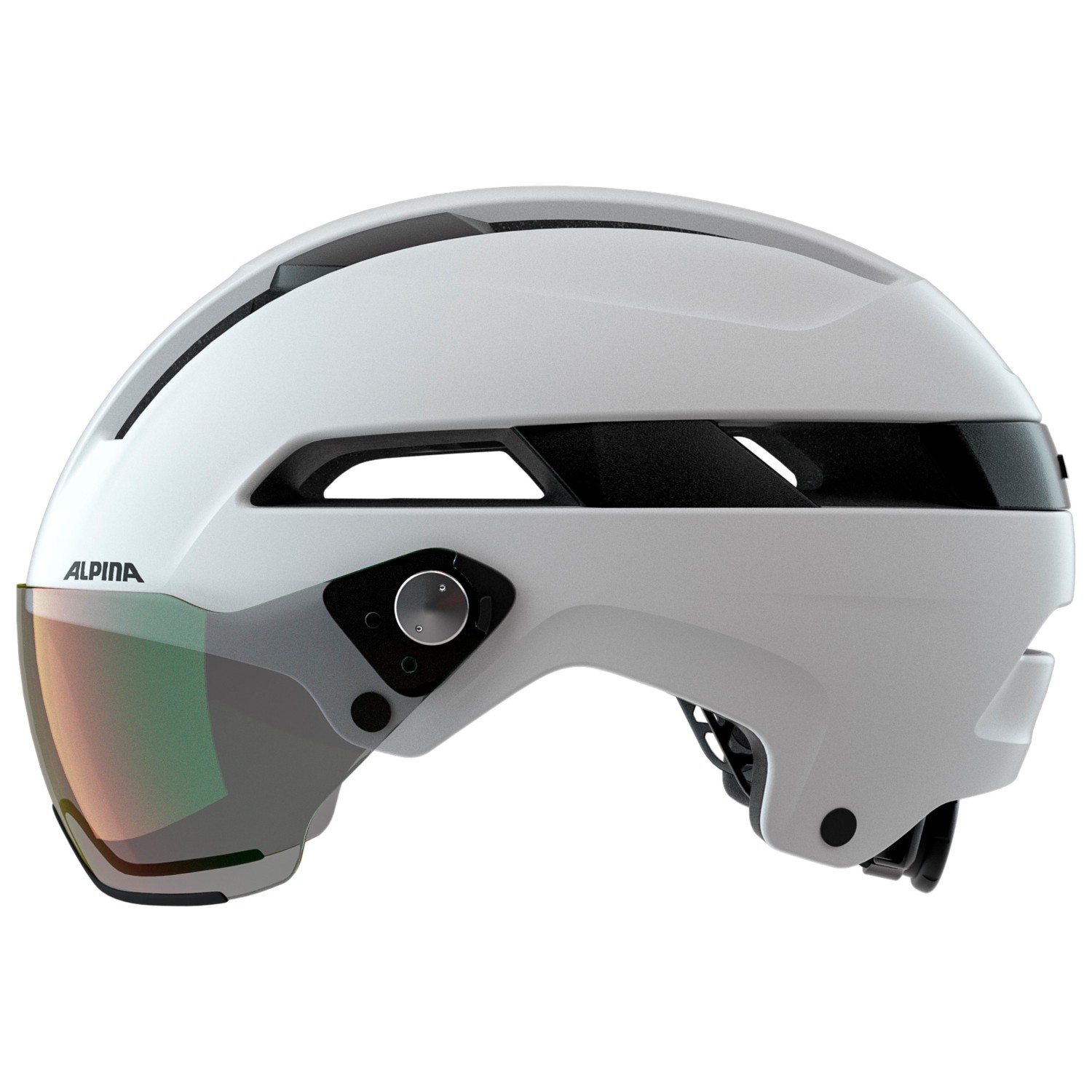 Велосипедный шлем Alpina Soho Visor V, цвет White Matt