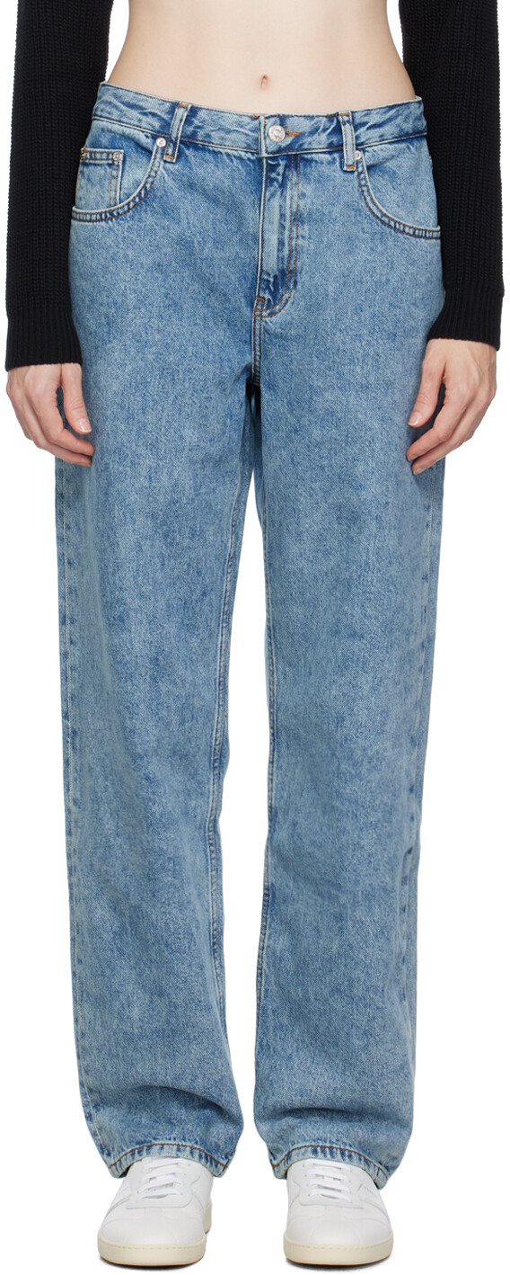 

Джинсы Moschino Синие выцветшие джинсы Moschino Jeans