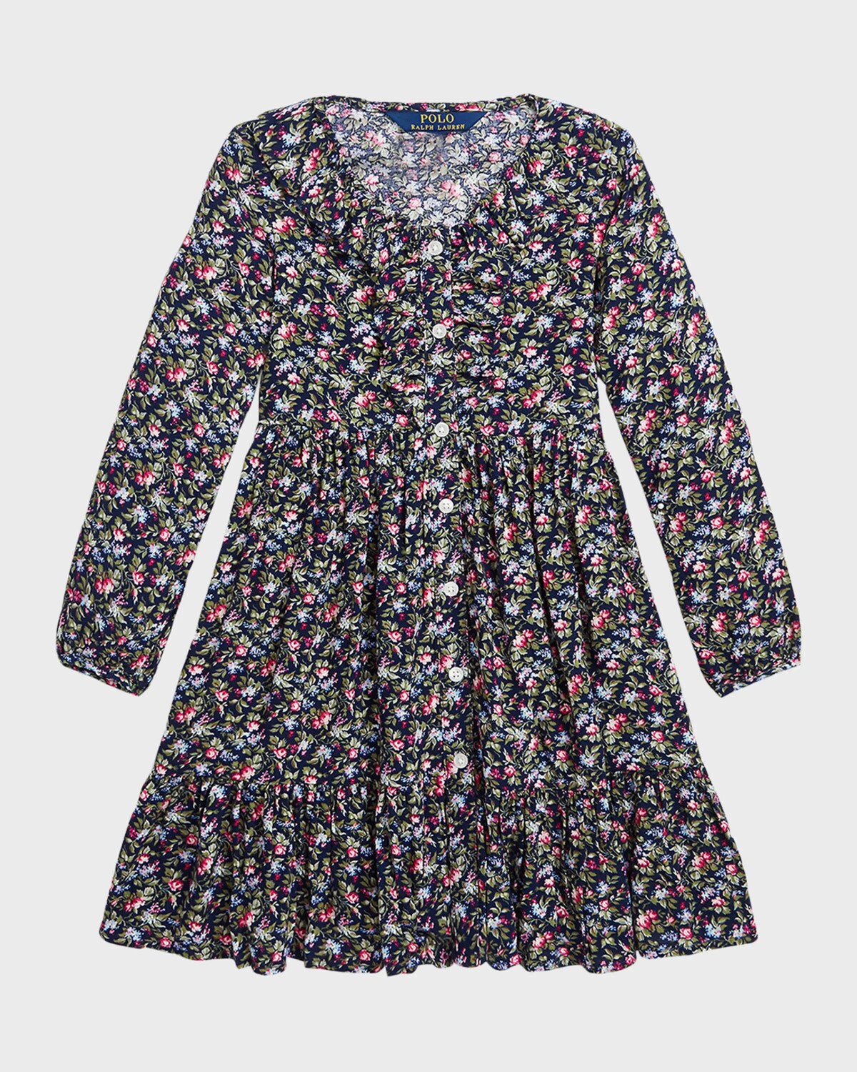

Дневное платье с цветочным принтом для девочек, размер 2–6X Ralph Lauren Childrenswear, цвет Henley Floral