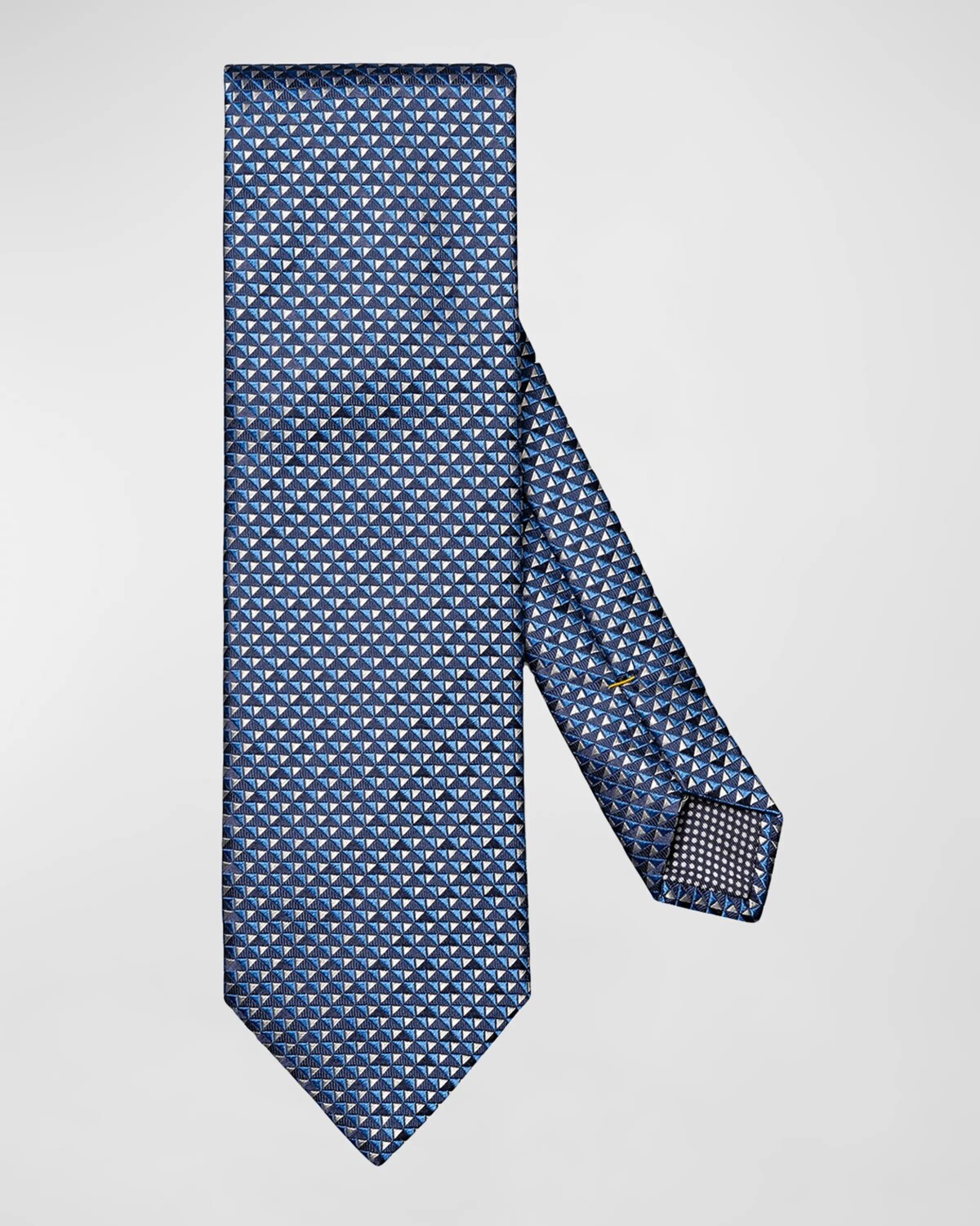 

Мужской тканый шелковый галстук с геометрическим рисунком Eton, цвет Dk Blue