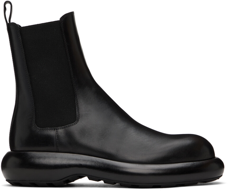 

Черные ботинки челси на платформе Jil Sander, Черный