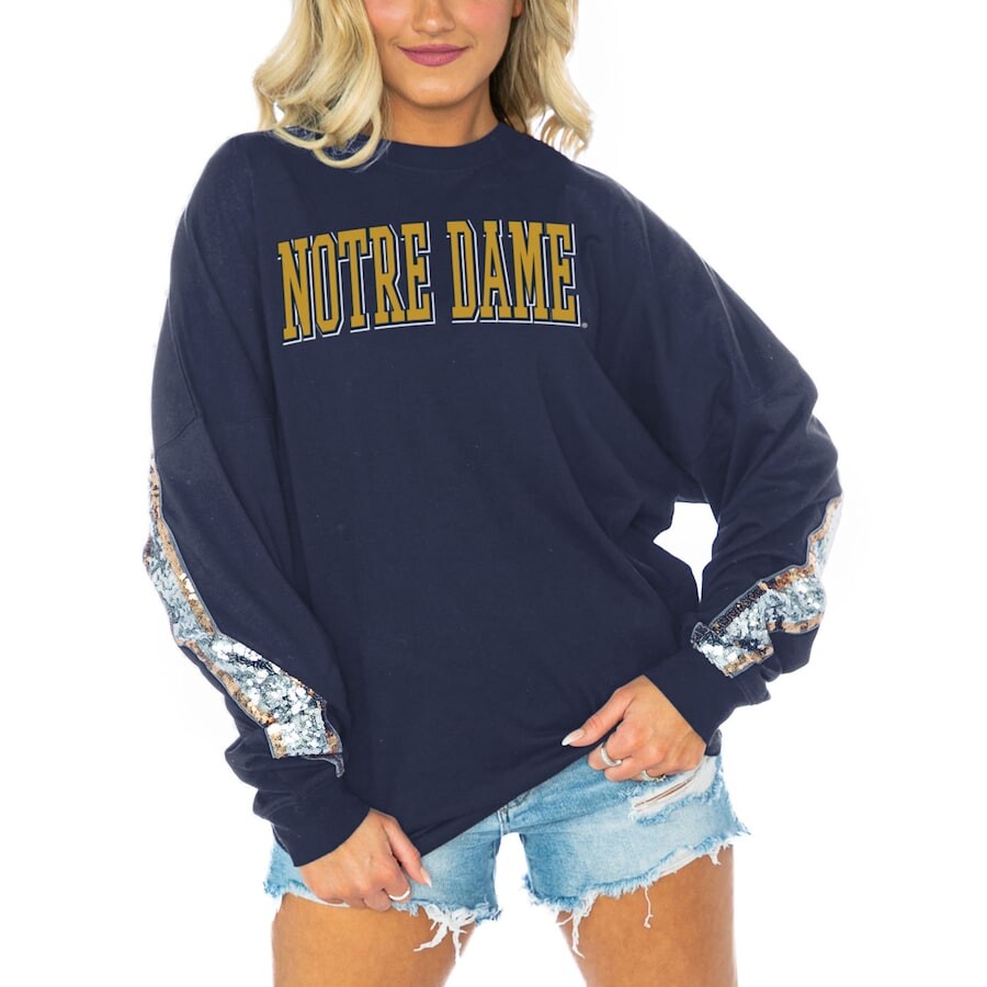 

Футболка с длинным рукавом Gameday Couture Notre Dame Fighting Irish, нави