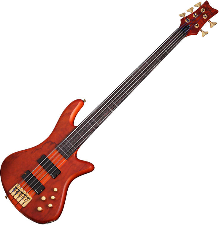 Басс гитара Schecter Stiletto Studio-5 FL Electric Bass Honey Satin цена и фото