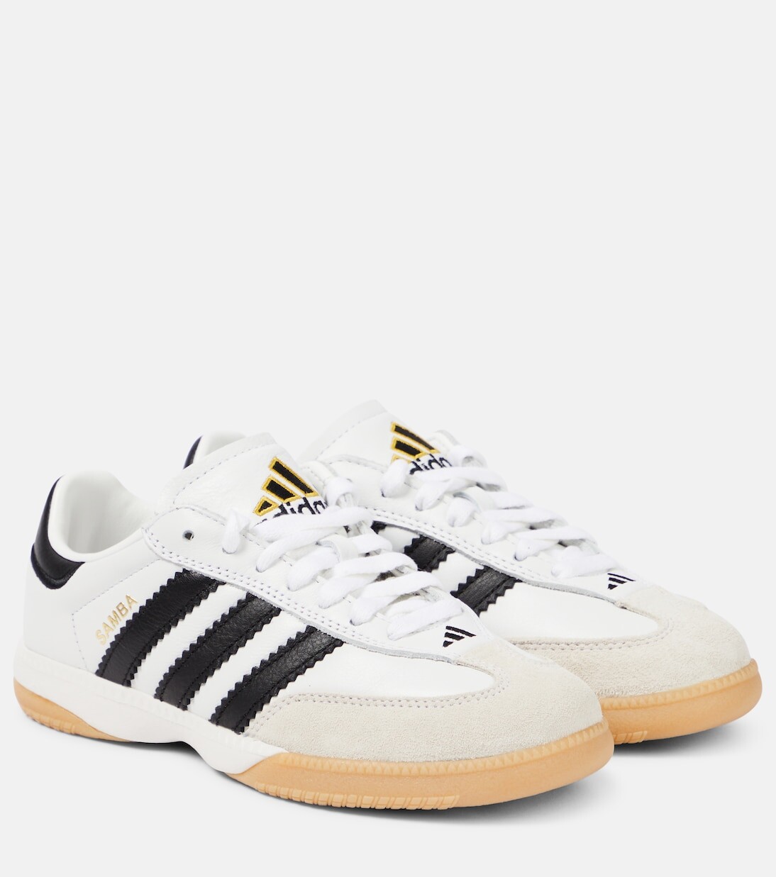 

Кожаные кроссовки Samba Millenium Adidas, белый