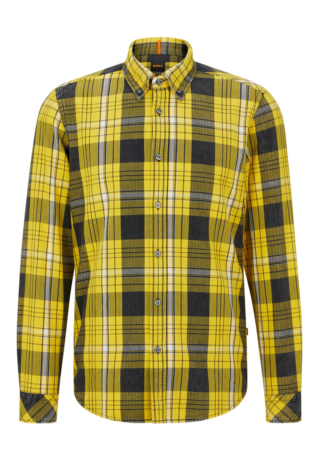 

Рубашка BOSS RICKERT Regular Fit, желтый