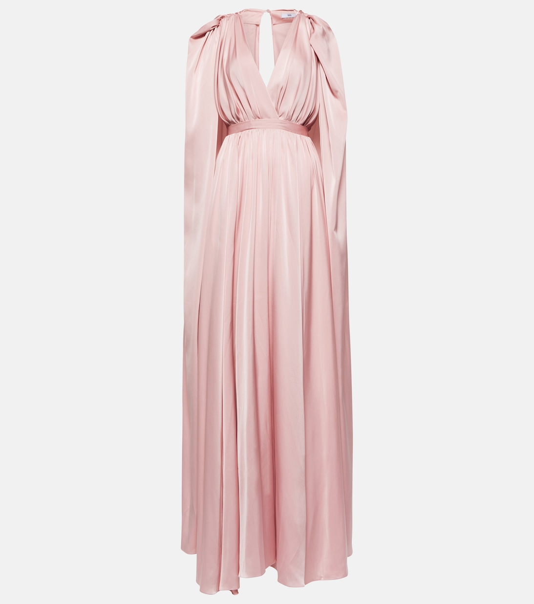 цена Атласное платье-накидка с драпировкой SAFIYAA, розовый