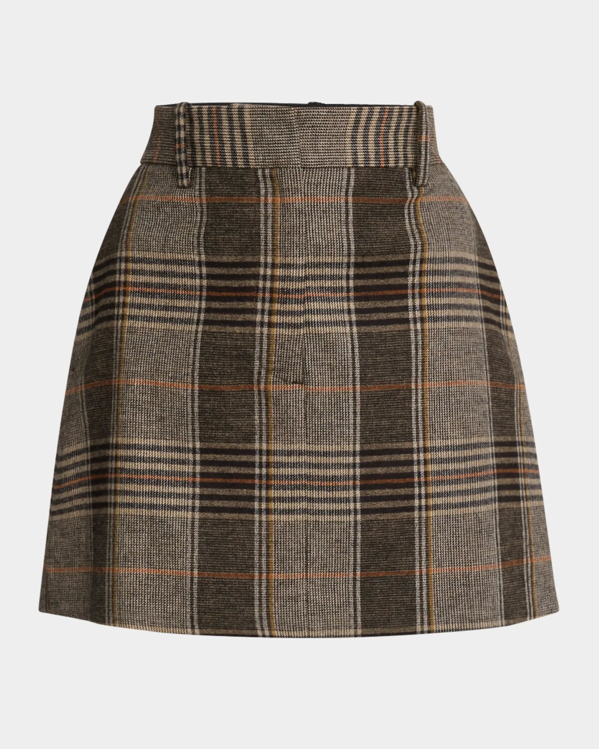 

Мини-юбка в клетку с принтом Argent, цвет Coffee Beige Plaid