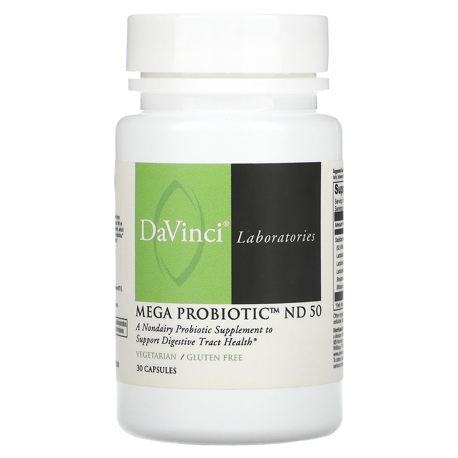 

Mega Probiotic ND 50, 30 капсул, DaVinci Laboratories of Vermont