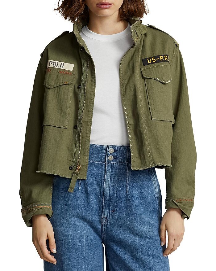 

Полевая куртка с потертым краем Ralph Lauren, Серый