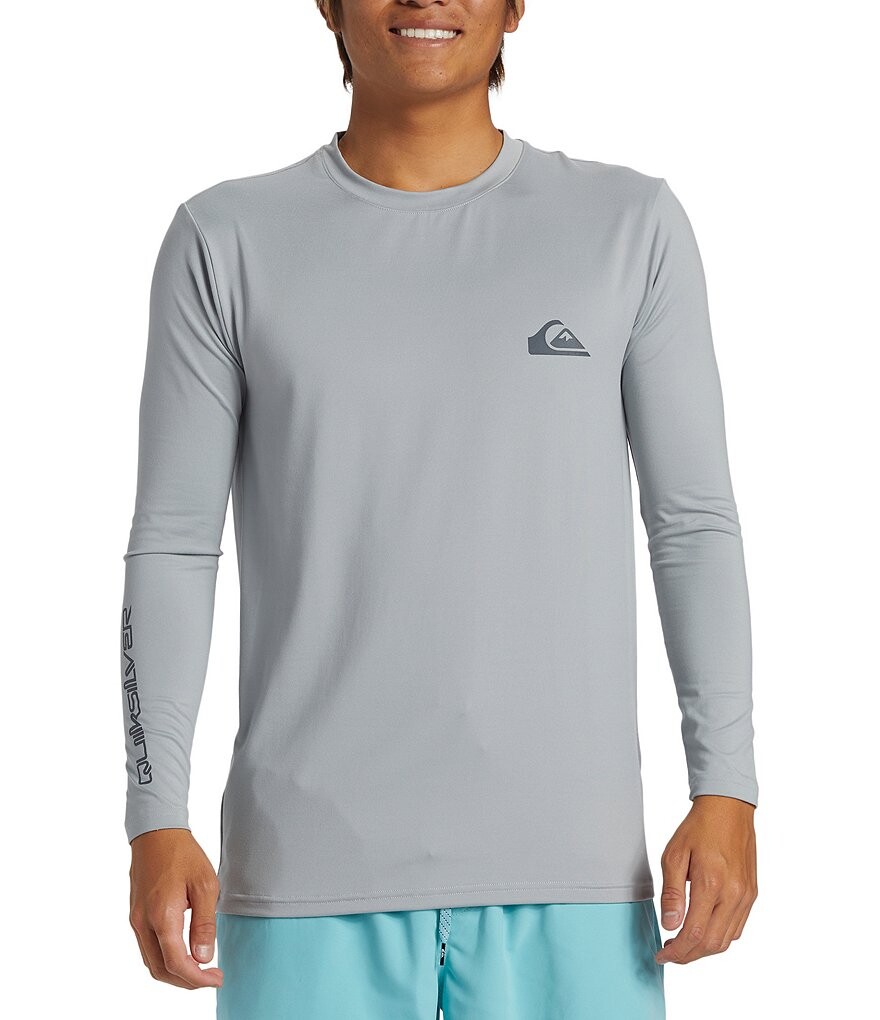 

Футболка Quiksilver для серфинга с длинными рукавами на каждый день, серый