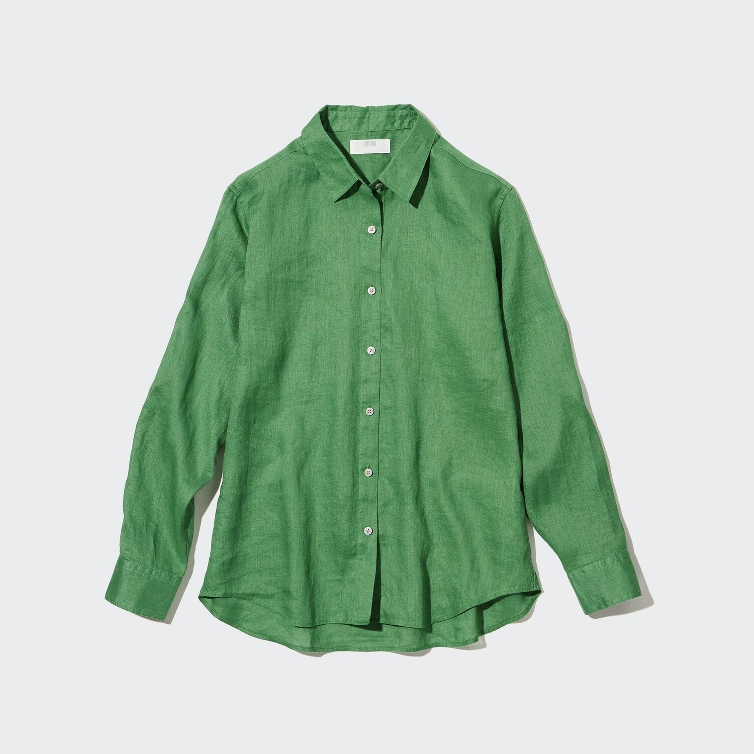 

Рубашка UNIQLO льняная премиум-класса, зеленый