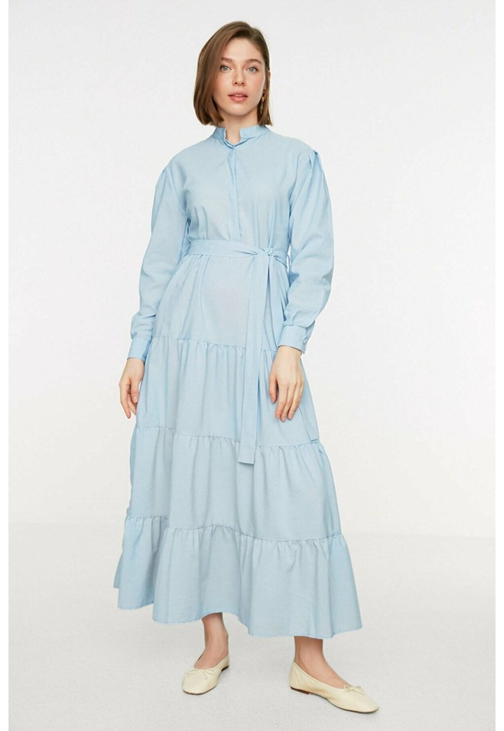 

Платье-рубашка Trendyol Modest, синий