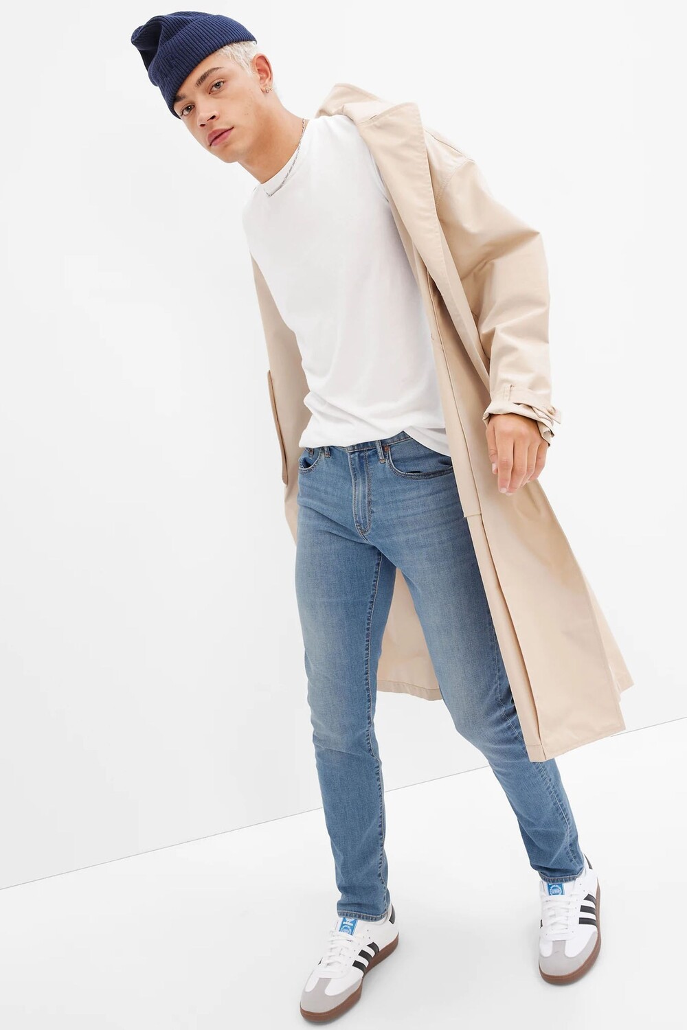 

Джинсы Soft Wear приталенного кроя Gap, синий