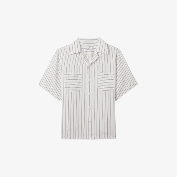 

Тканая рубашка в полоску anchor Reiss, белый