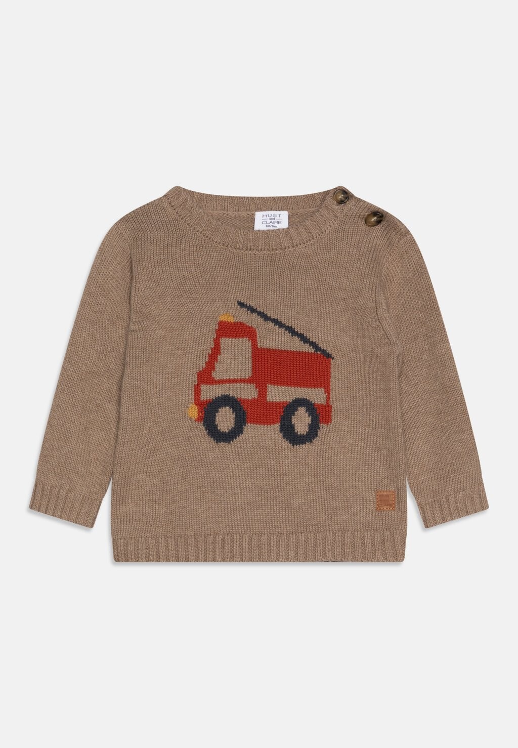 

Вязаный свитер BABY PILOU UNISEX Hust & Claire, цвет deer brown melange
