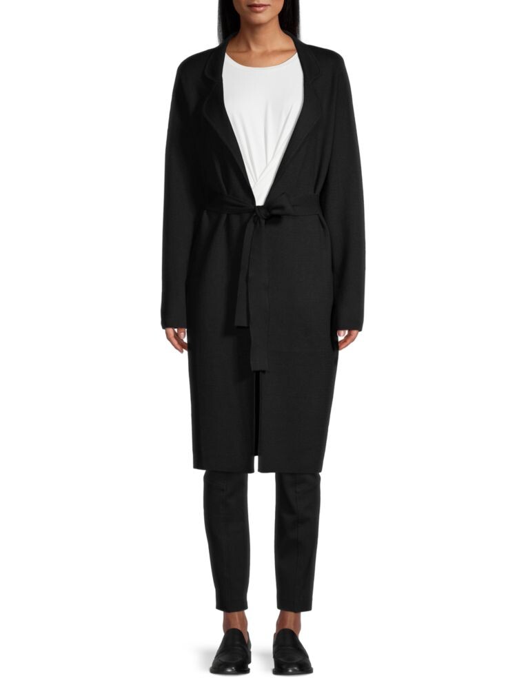 

Пальто с запахом Donna Karan, черный