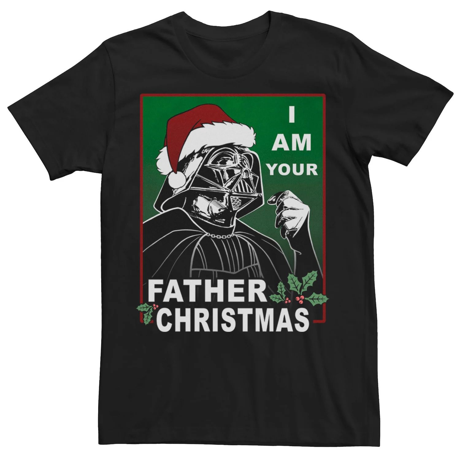 Мужская футболка с рисунком «Звездные войны: Я твой отец, Рождество» Licensed Character