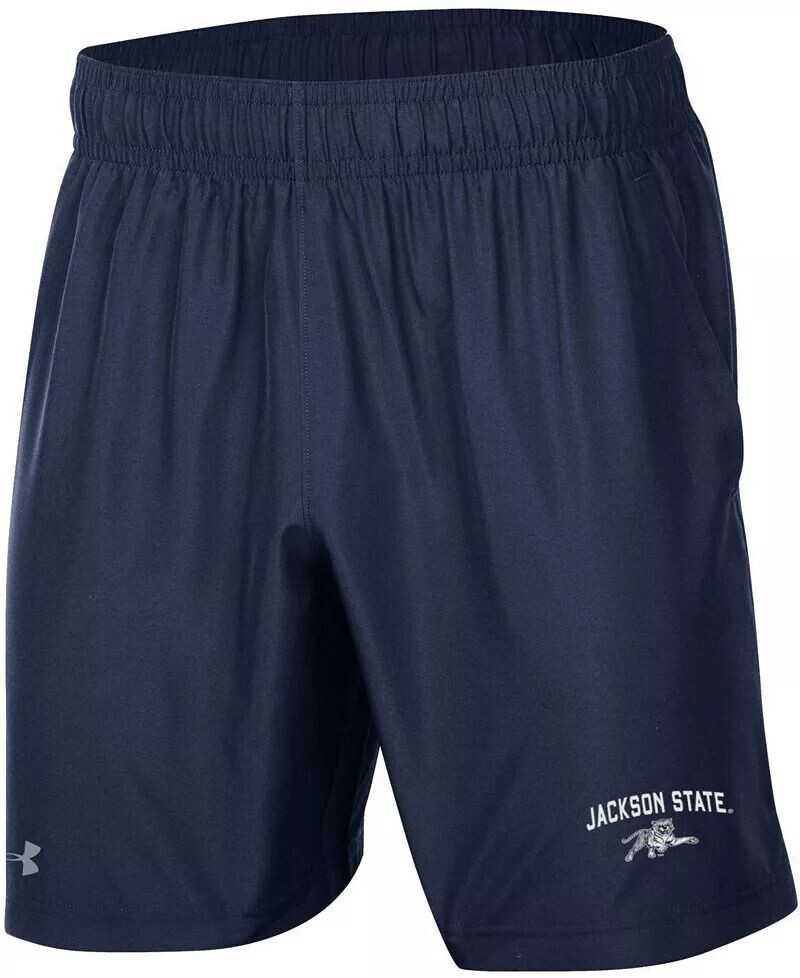 

Мужские темно-синие тканые шорты Under Armour Jackson State Tigers