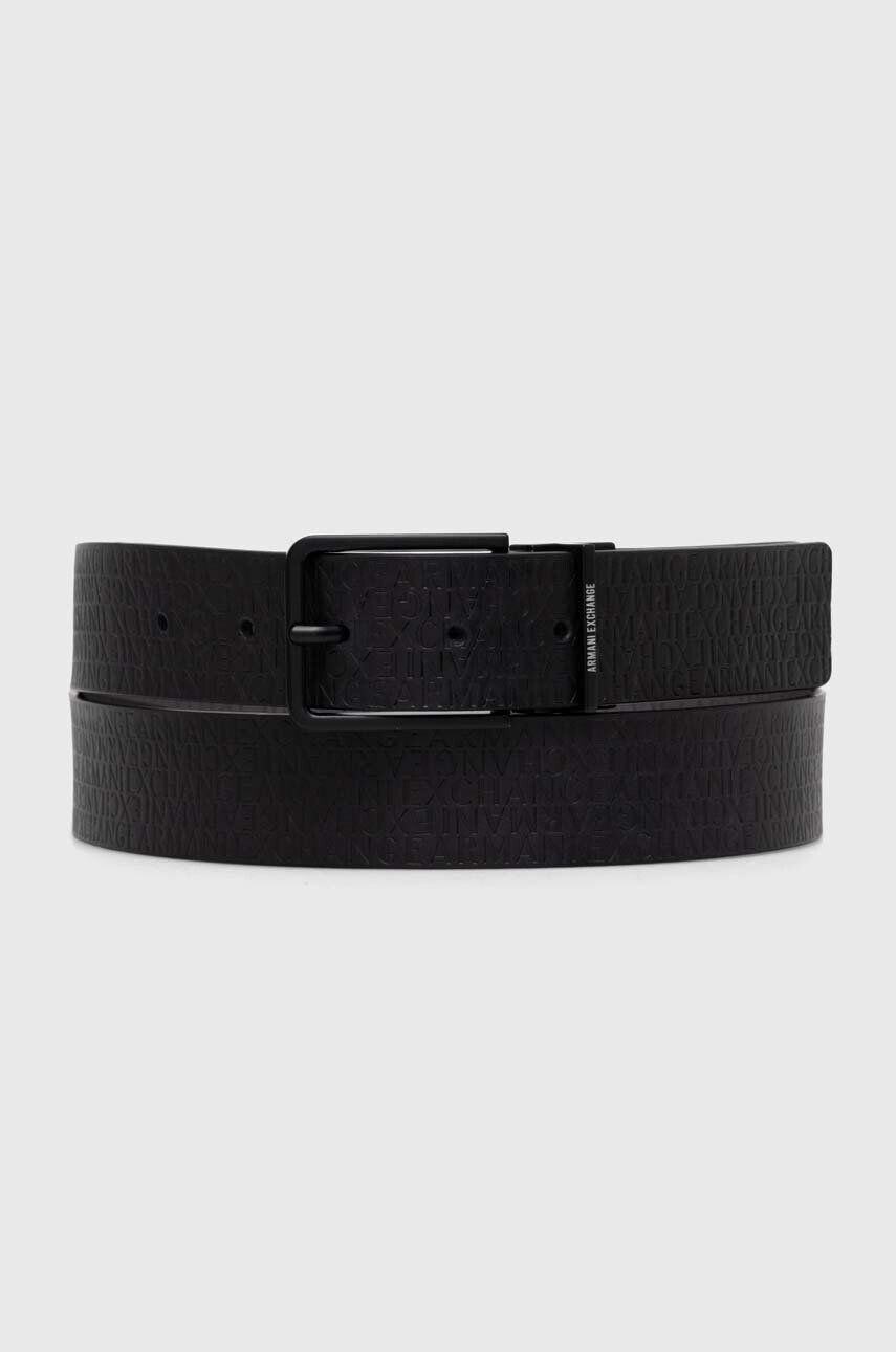 

Двусторонний кожаный ремень Armani Exchange, черный