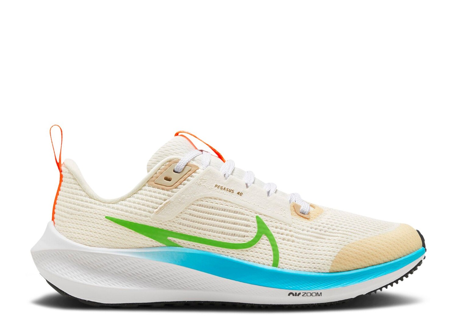 

Кроссовки Nike Air Zoom Pegasus 40 Gs 'Pale Ivory Baltic Blue', разноцветный