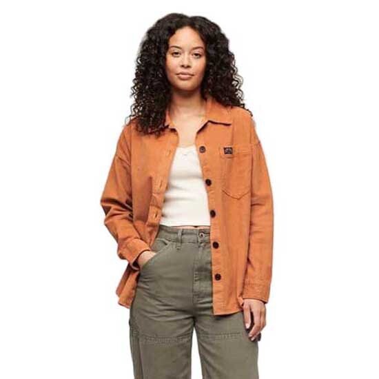 

Рубашка Superdry Chunky Cord, коричневый