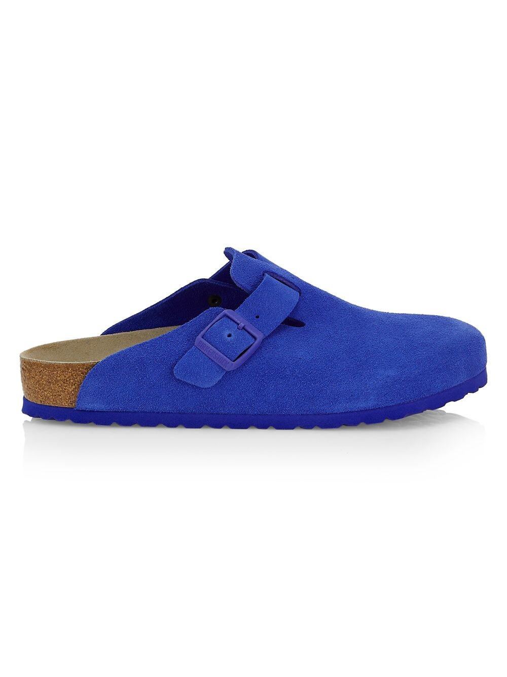 

Замшевые мюли с пряжкой Boston Birkenstock, синий