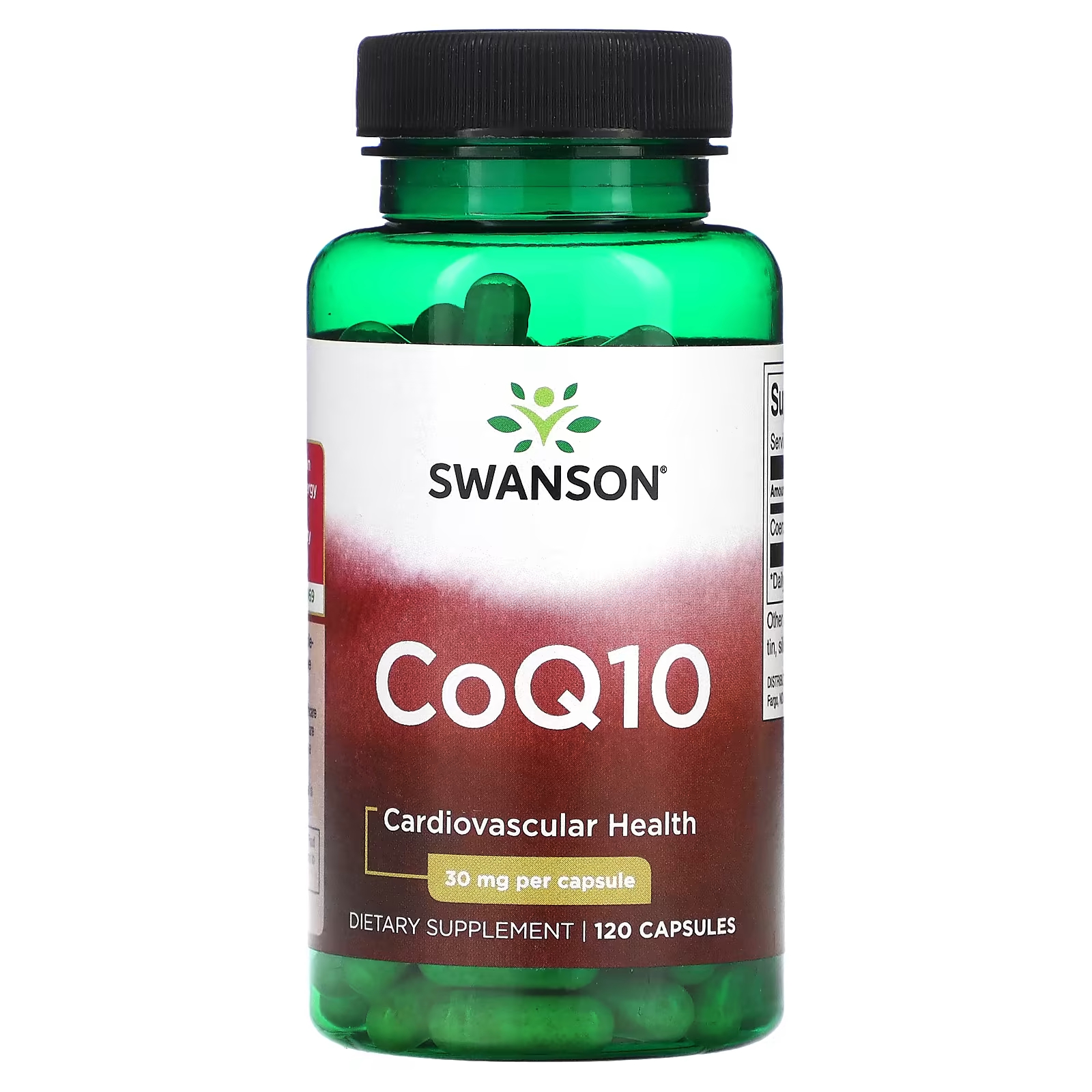 Пищевая добавка Swanson CoQ10 30 мг, 120 капсул пищевая добавка swanson l plantarum probiotic 30 капсул
