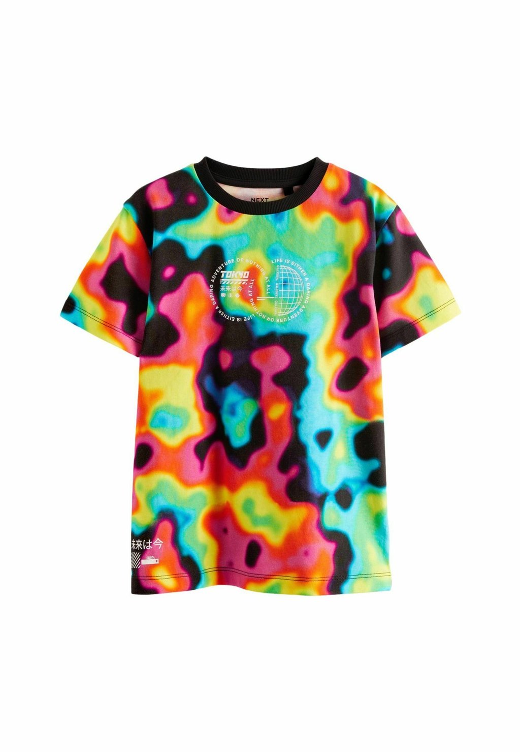 цена Футболка с принтом SHORT SLEEVE STANDARD Next, цвет heat map