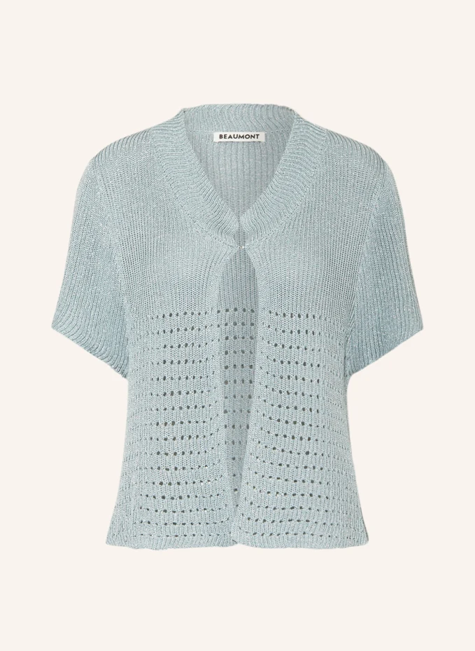 

Кардиган из блестящей пряжи Beaumont, синий