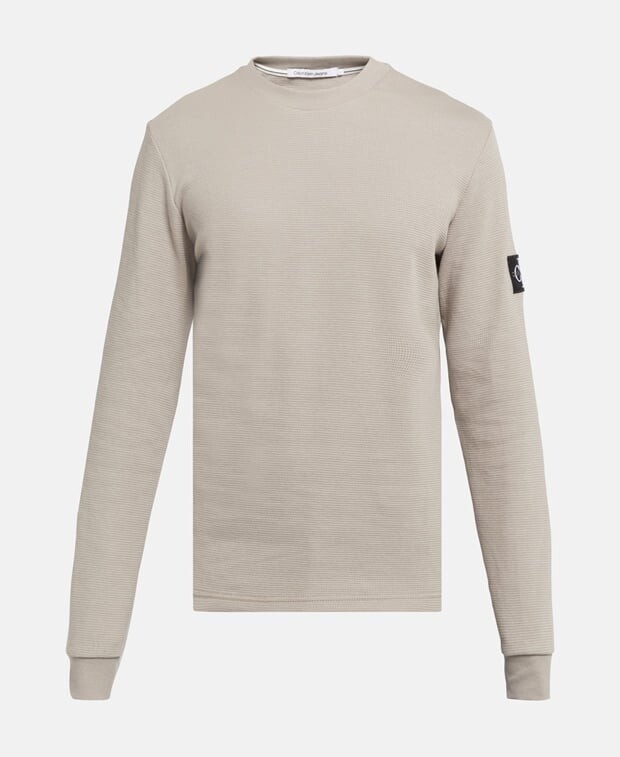 

Топ с длинными рукавами Calvin Klein Jeans, серо-коричневый