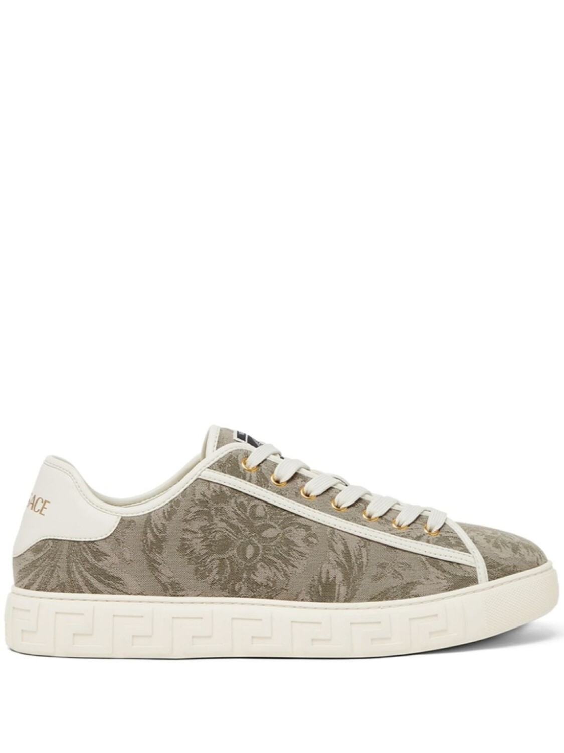 

Versace кроссовки Barocco Greca, нейтральный цвет