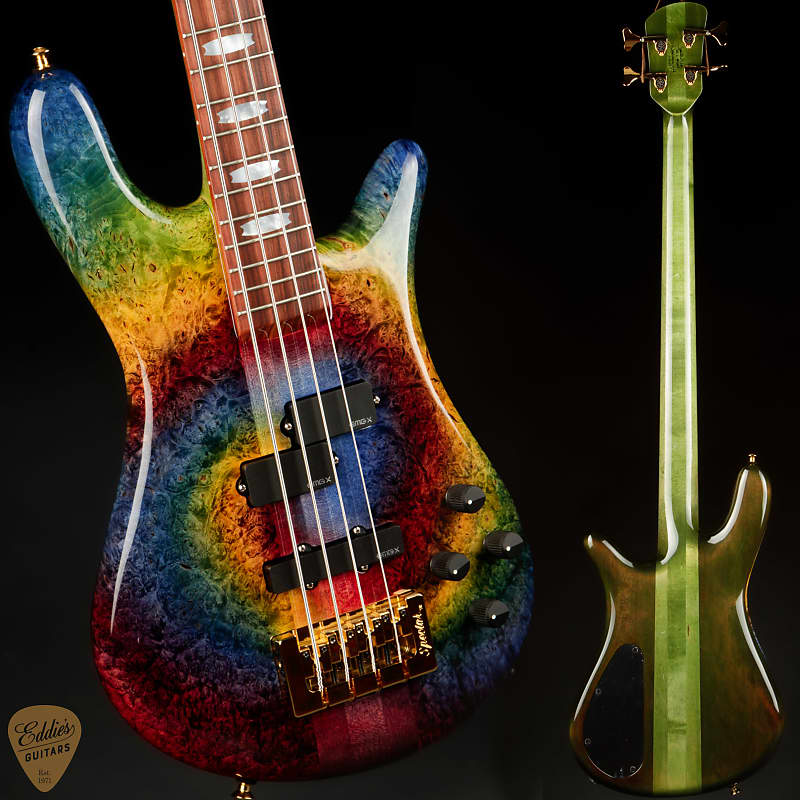 Басс гитара Spector NS-2 4 String Neck Thru Reclaimed Redwood - Tie Dye
