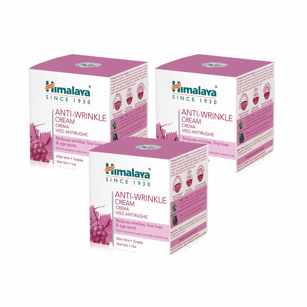 

Крем против морщин Anti wrinkle cream Himalaya herbal healthcare, 3 шт
