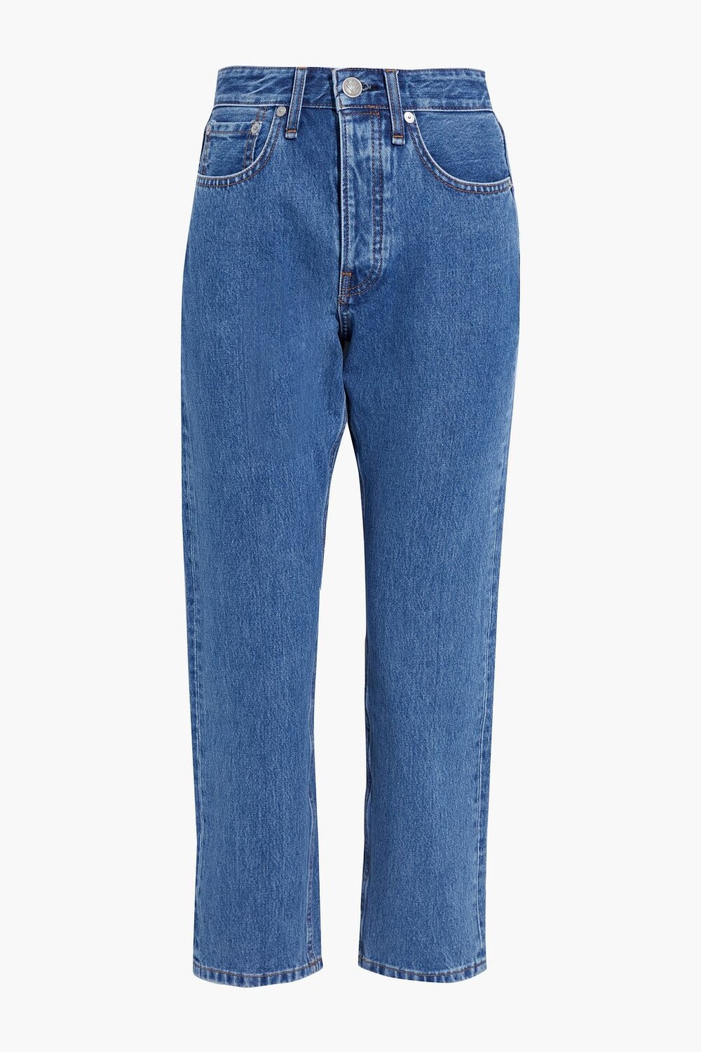 

Укороченные джинсы Maya узкого кроя с высокой посадкой RAG & BONE, синий