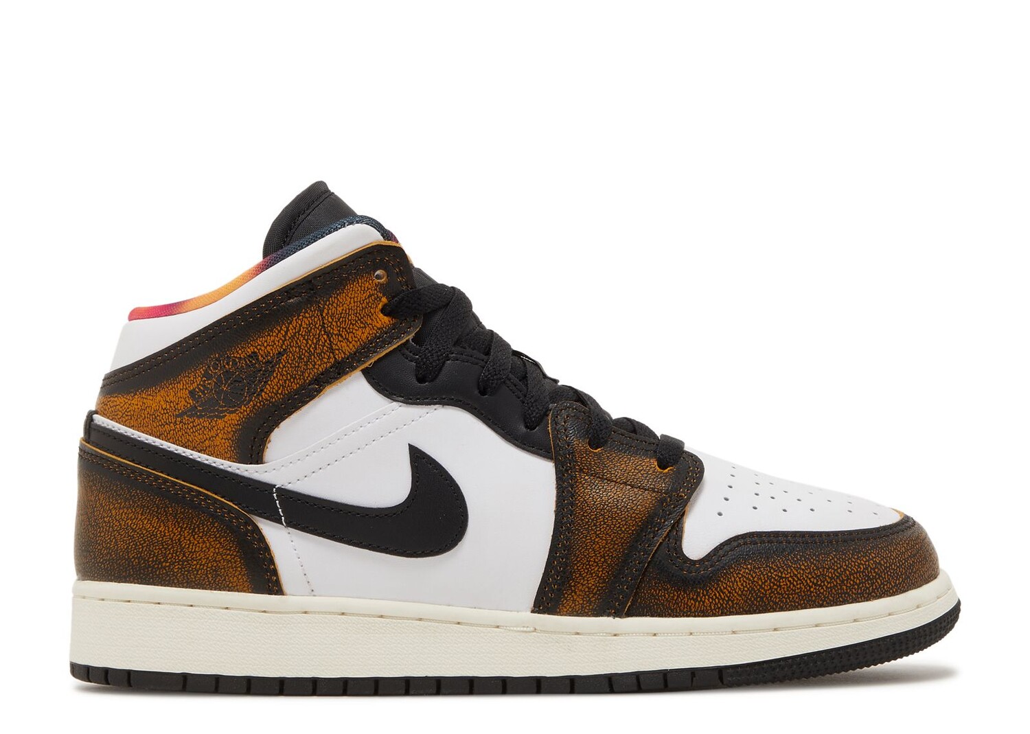 

Кроссовки Air Jordan Air Jordan 1 Mid Se Gs 'Wear-Away - Taxi', черный