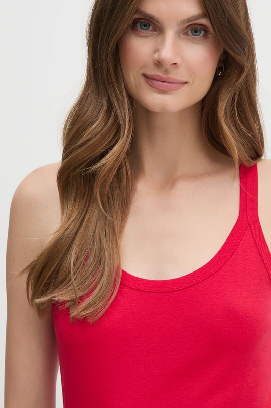 

Хлопковый топ United Colors of Benetton, красный