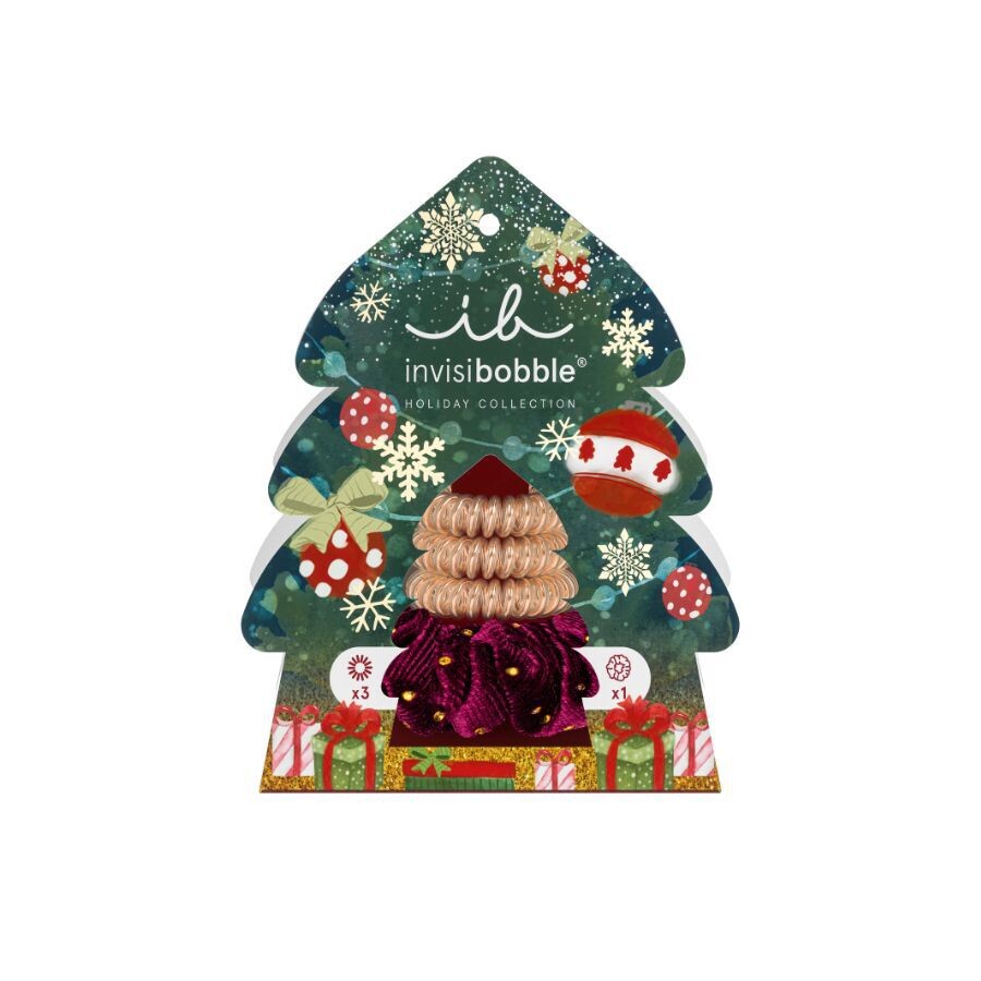 Комплект: резинки для волос Invisibobble Tree, 4 шт подарочный набор sprunchie original 2 шт 1 шт invisibobble