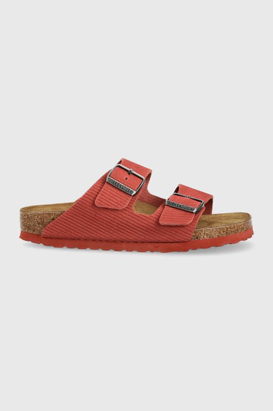 

Вельветовые замшевые шлепанцы Arizona Birkenstock, красный