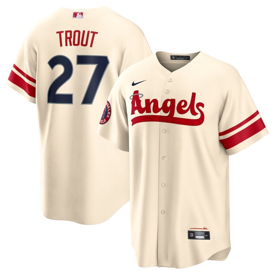 

Джерси Nike Los Angeles Angels, кремовый