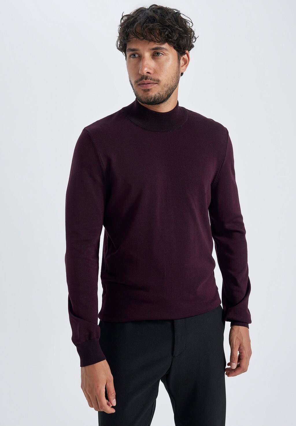 Свитер Regular Fit DeFacto, цвет bordeaux свитер slim fit defacto цвет navy