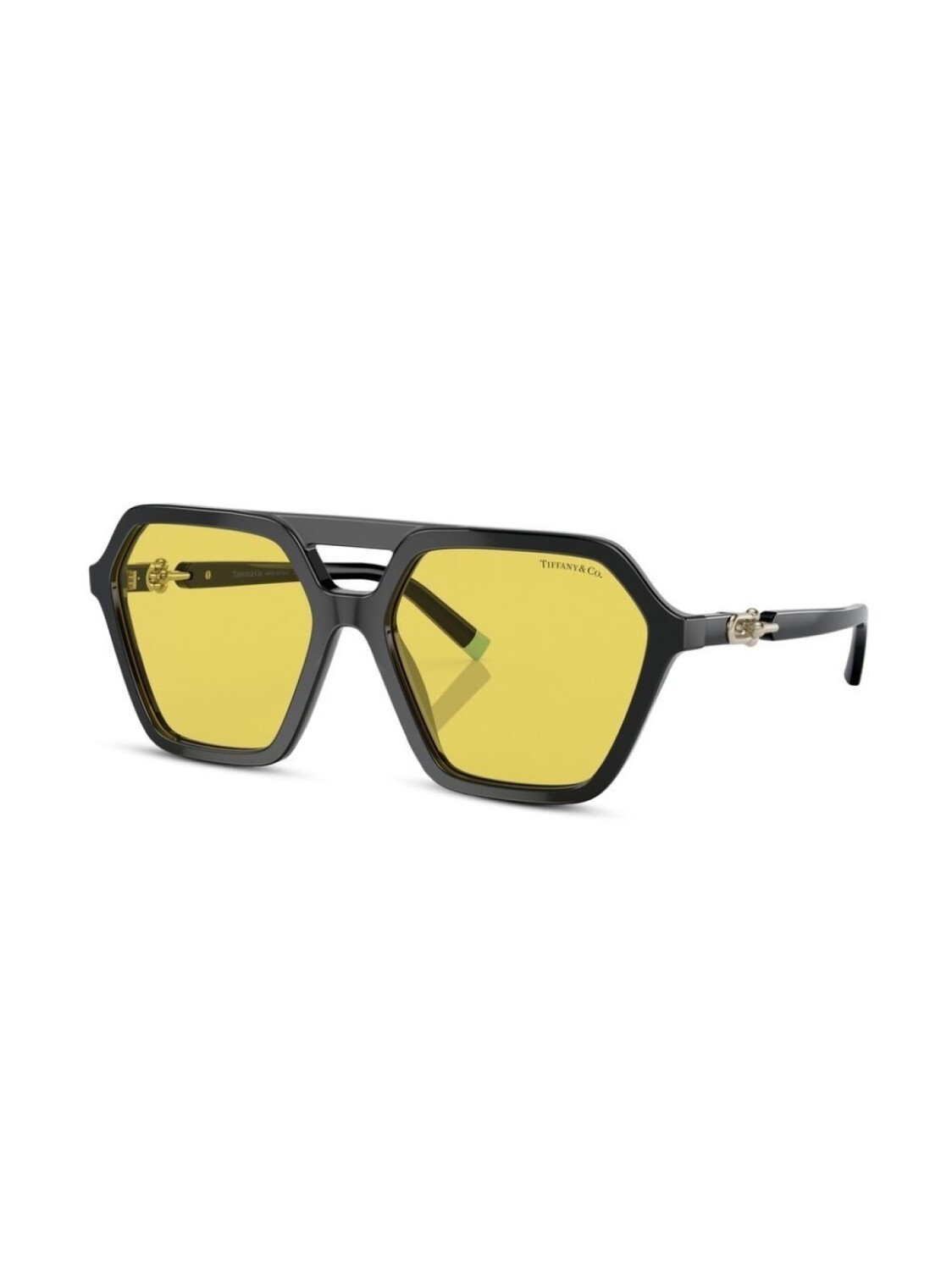 

Tiffany & Co Eyewear солнцезащитные очки-пилоты, черный