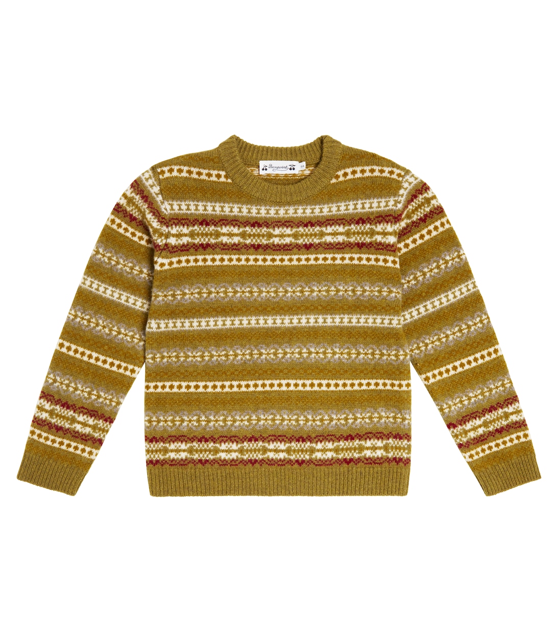 Шерстяной свитер Daegan Bonpoint, бежевый детский off white свитер almire bonpoint