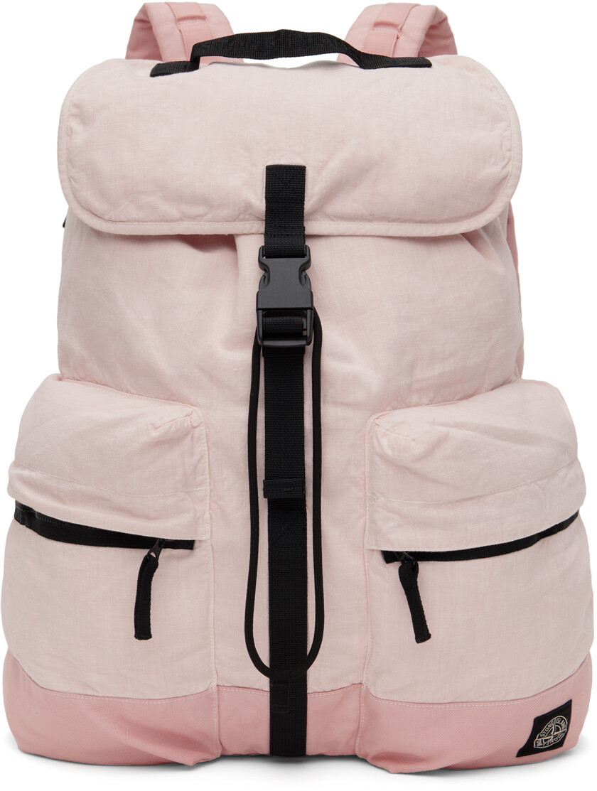 

Розовый рюкзак на шнурке Stone Island