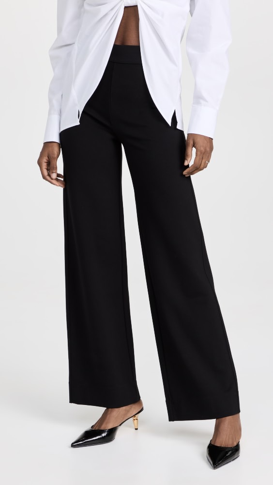 

Брюки Rag & Bone Irina Ponte Wide Leg, черный