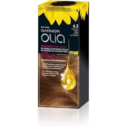 

Краска для волос Olia 6.3 Золотистый Светло-русый, Garnier