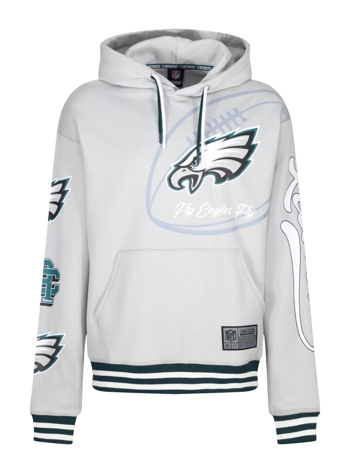 

Худи Recovered NFL Eagles Fly, серый